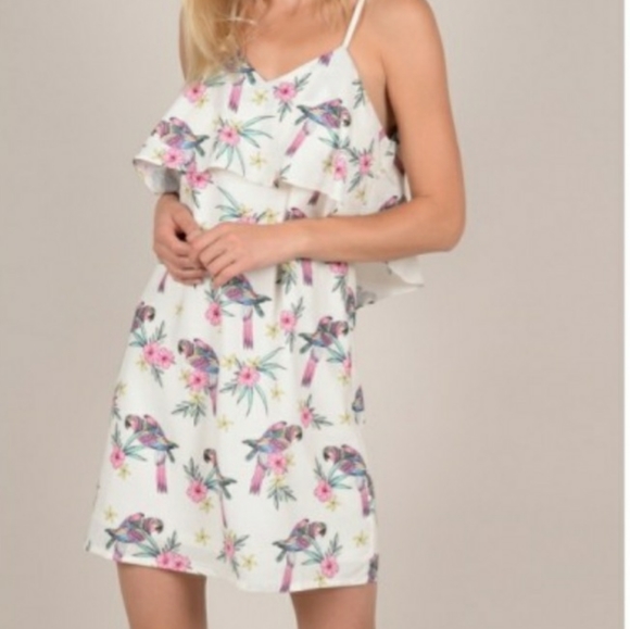 MOLLY BRACKEN TROPICAL PARROT DRESS - Picture 2 of 13